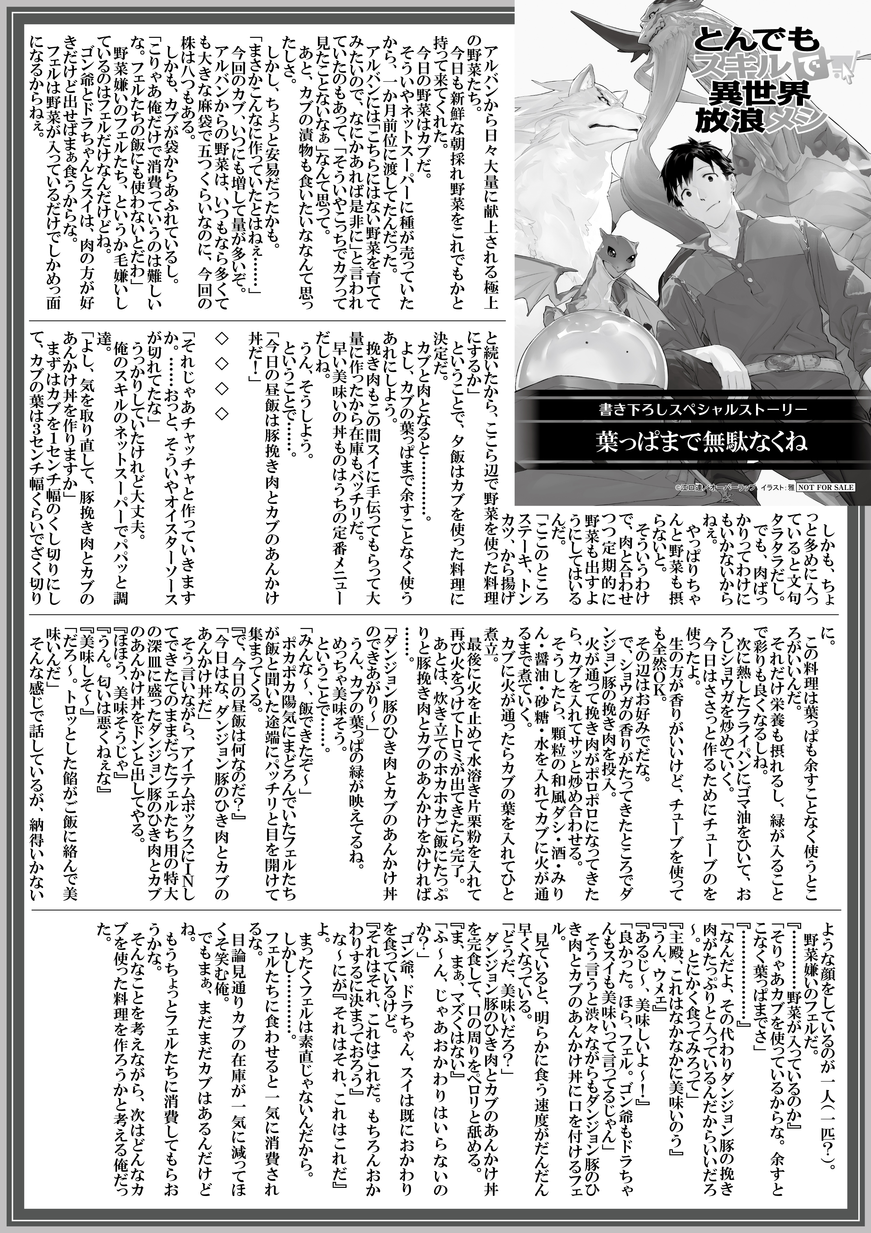 【ノベルス】『とんでもスキルで異世界放浪メシ-13　肉団子の甘酢あん×冒険者の流儀』A4SSペーパー